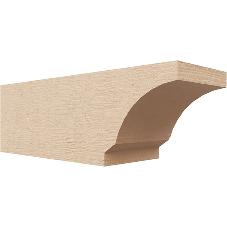 Ekena Millwork 4in. W x 4in. H x 12in. L Moab Woodgrain TimberThane Rafter Tail, Primed Tan RFTUR04X04X12MOARCPR
